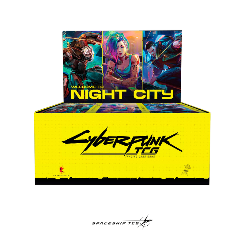 Cyberpunk TCG — Welcome to Night City: booster box, case and prerelease pack