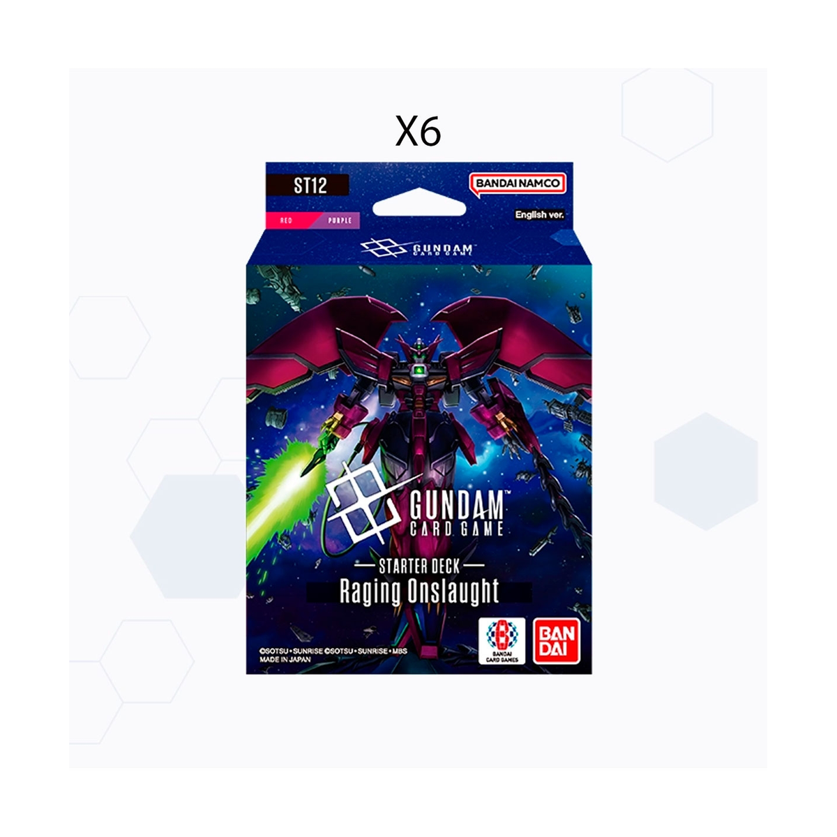 Gundam Card Game ST-12 Starter Deck Display (6 Decks)