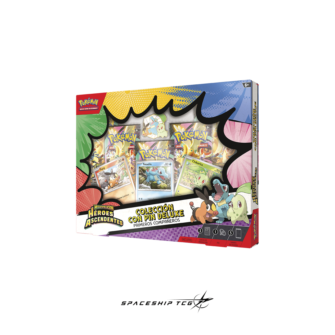 Pokémon trading card game box with colorful design on a white background