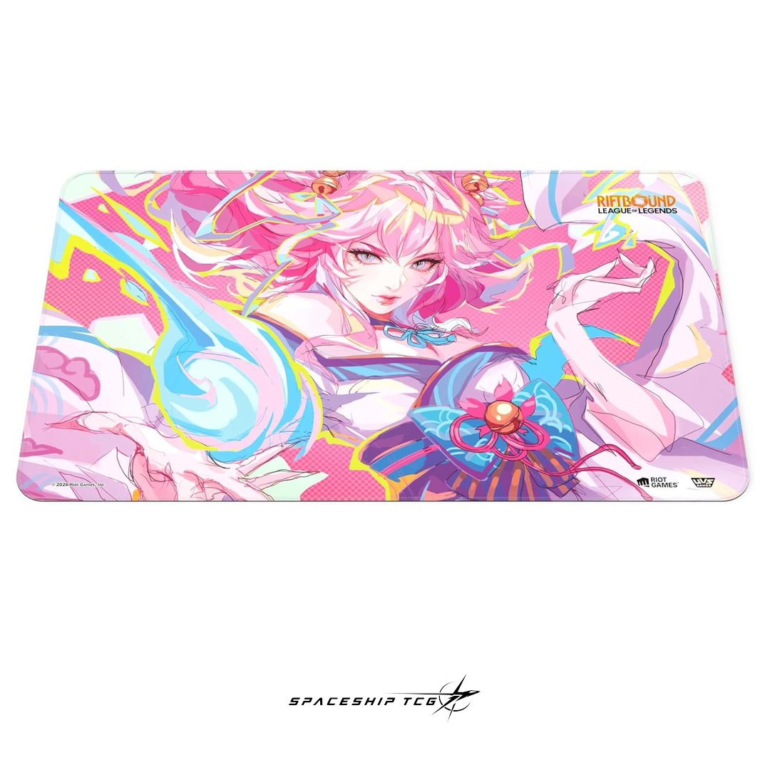 Riftbound League of Legends Irelia Playmat Spiritforged Spirit Blossom collection premium neoprene Spaceship TCG Spain