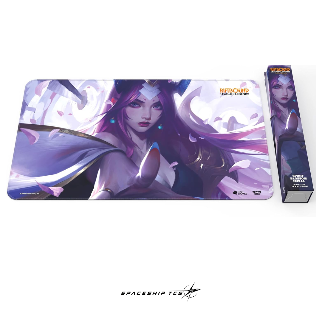 Riftbound League of Legends Irelia Playmat Spiritforged Spirit Blossom collection premium neoprene Spaceship TCG Spain