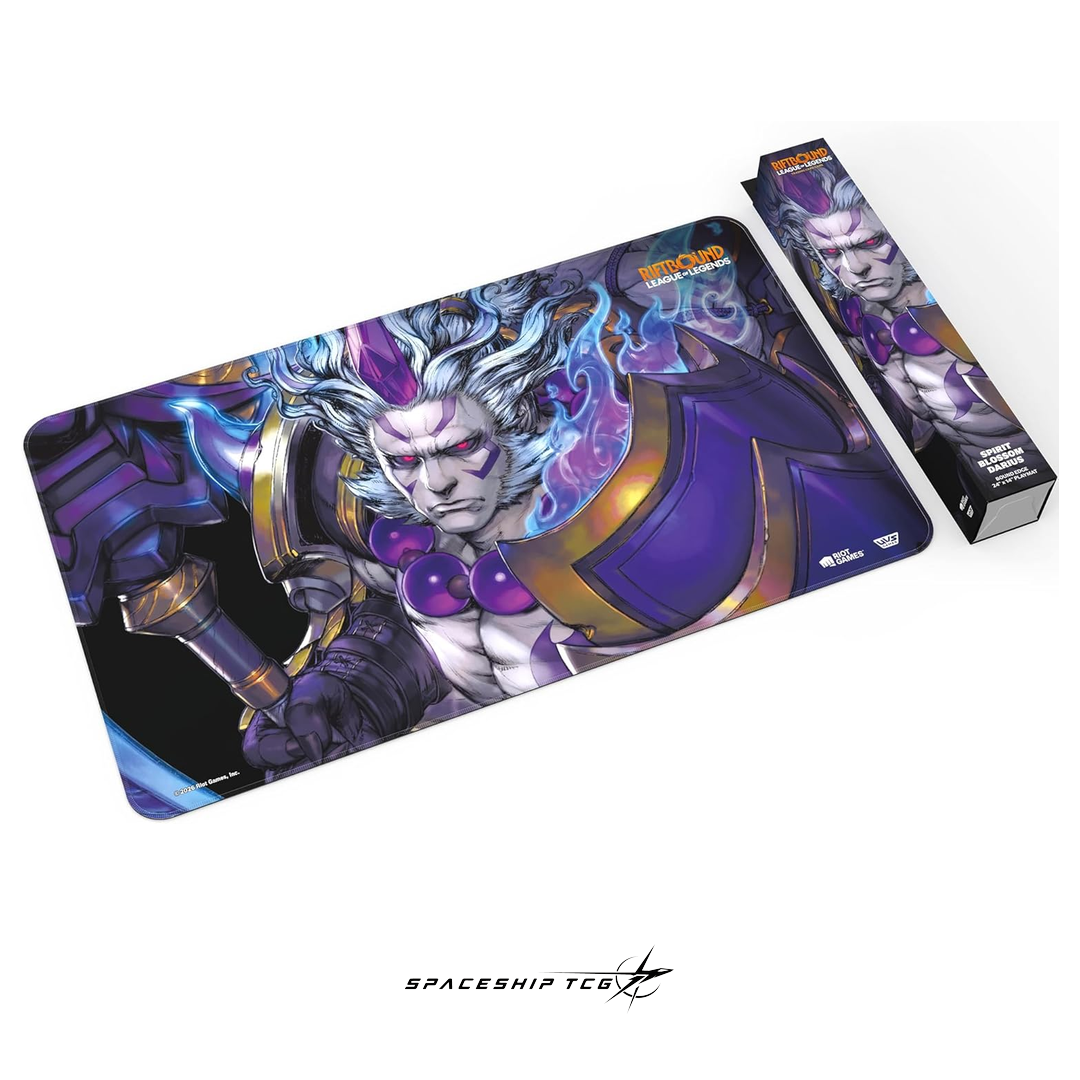 Riftbound League of Legends Darius Playmat Spiritforged Spirit Blossom collection premium neoprene Spaceship TCG Spain