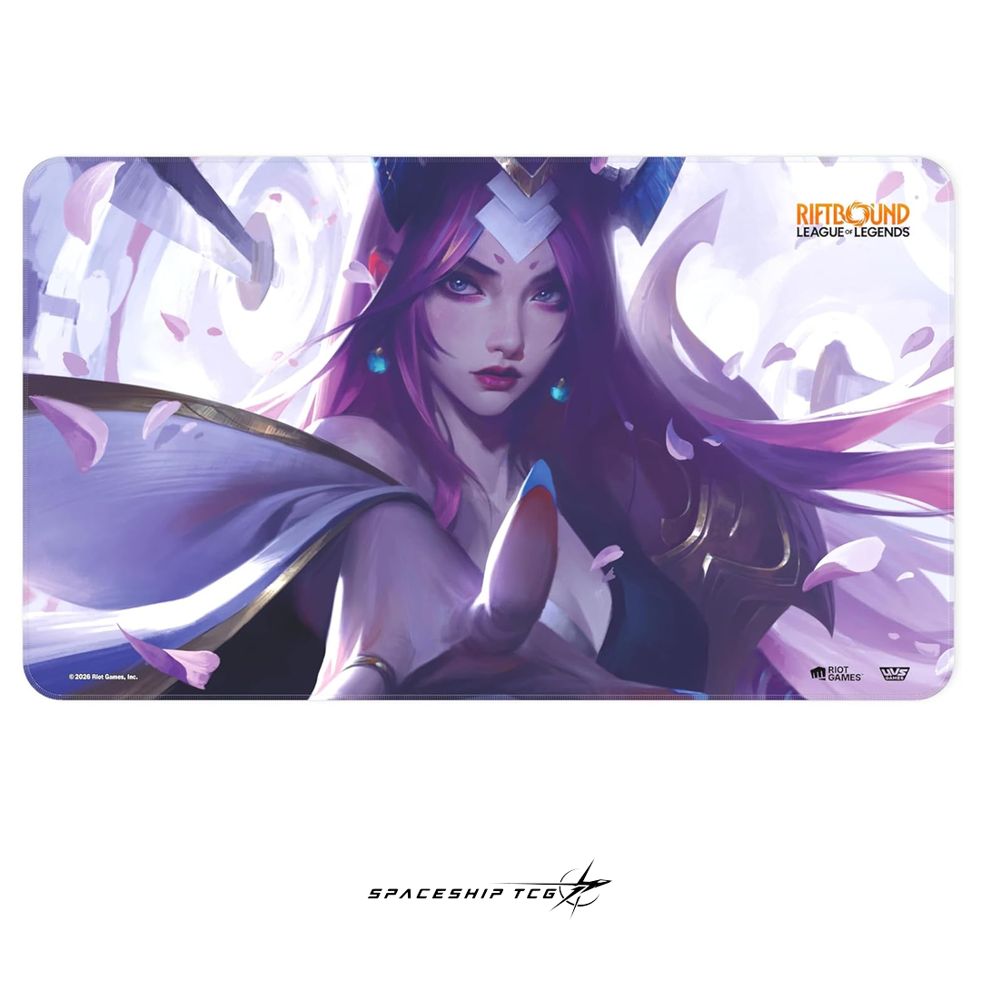 Riftbound League of Legends Irelia Playmat Spiritforged Spirit Blossom collection premium neoprene Spaceship TCG Spain