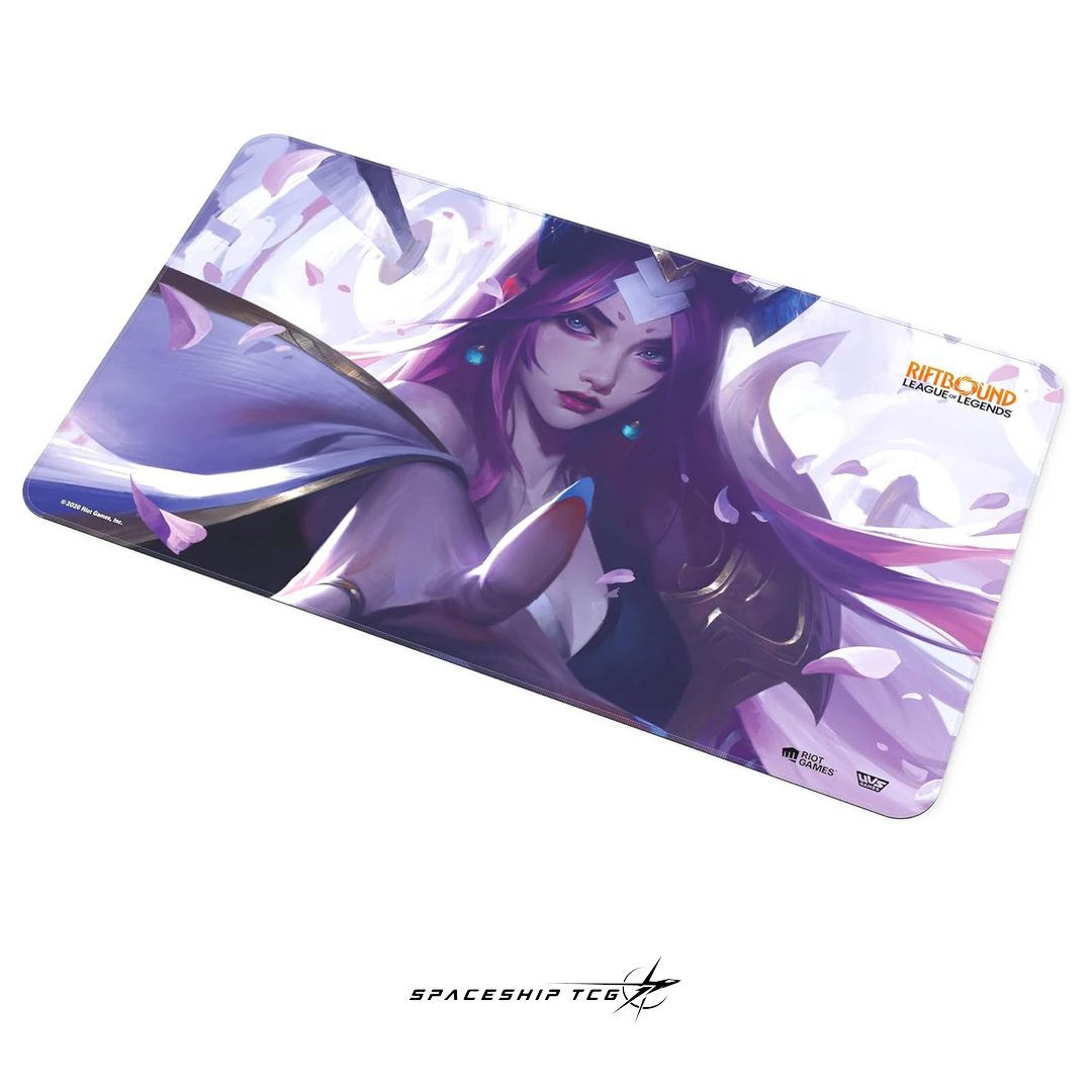 Riftbound League of Legends Irelia Playmat Spiritforged Spirit Blossom collection premium neoprene Spaceship TCG Spain