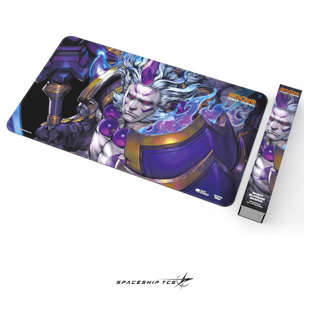 Riftbound League of Legends Darius Playmat Spiritforged Spirit Blossom collection premium neoprene Spaceship TCG Spain