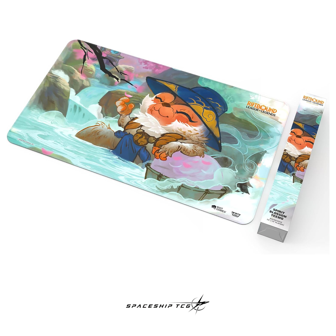 Riftbound League of Legends Teemo Playmat Spiritforged Spirit Blossom collection premium neoprene Spaceship TCG Spain