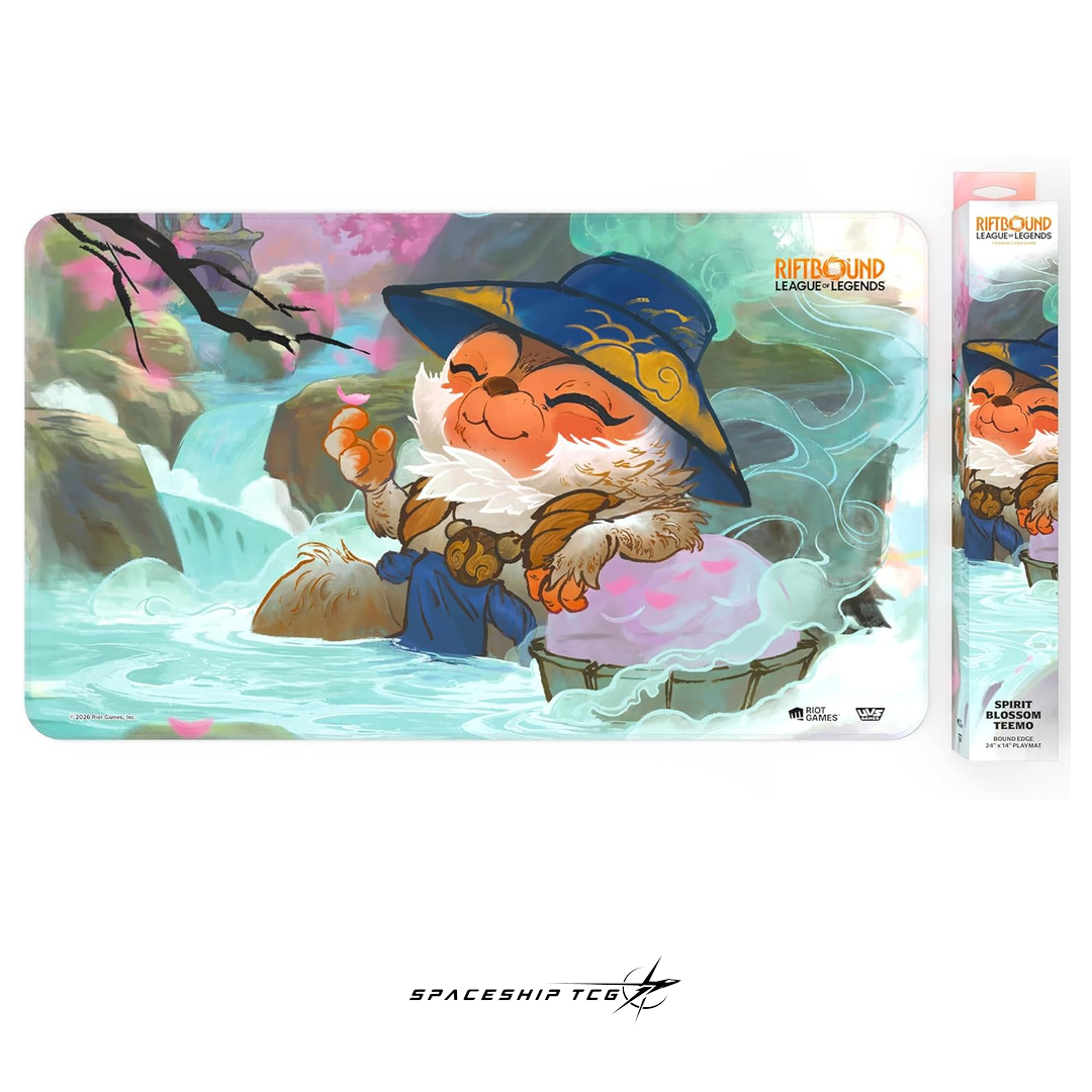 Riftbound League of Legends Teemo Playmat Spiritforged Spirit Blossom collection premium neoprene Spaceship TCG Spain