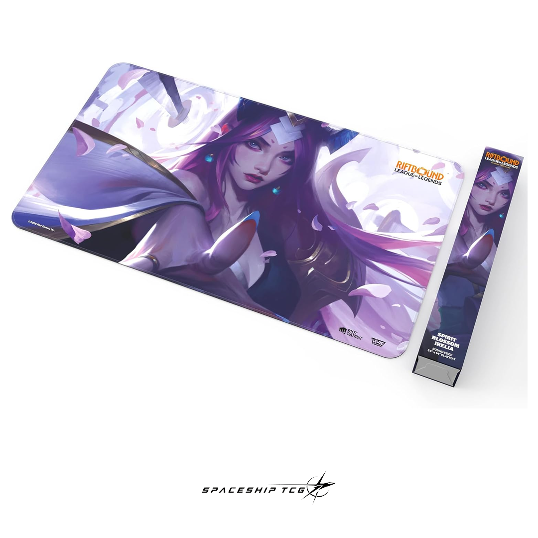 Riftbound League of Legends Irelia Playmat Spiritforged Spirit Blossom collection premium neoprene Spaceship TCG Spain