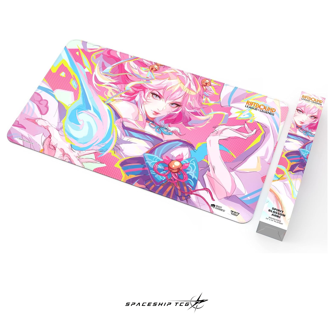 Riftbound League of Legends Irelia Playmat Spiritforged Spirit Blossom collection premium neoprene Spaceship TCG Spain