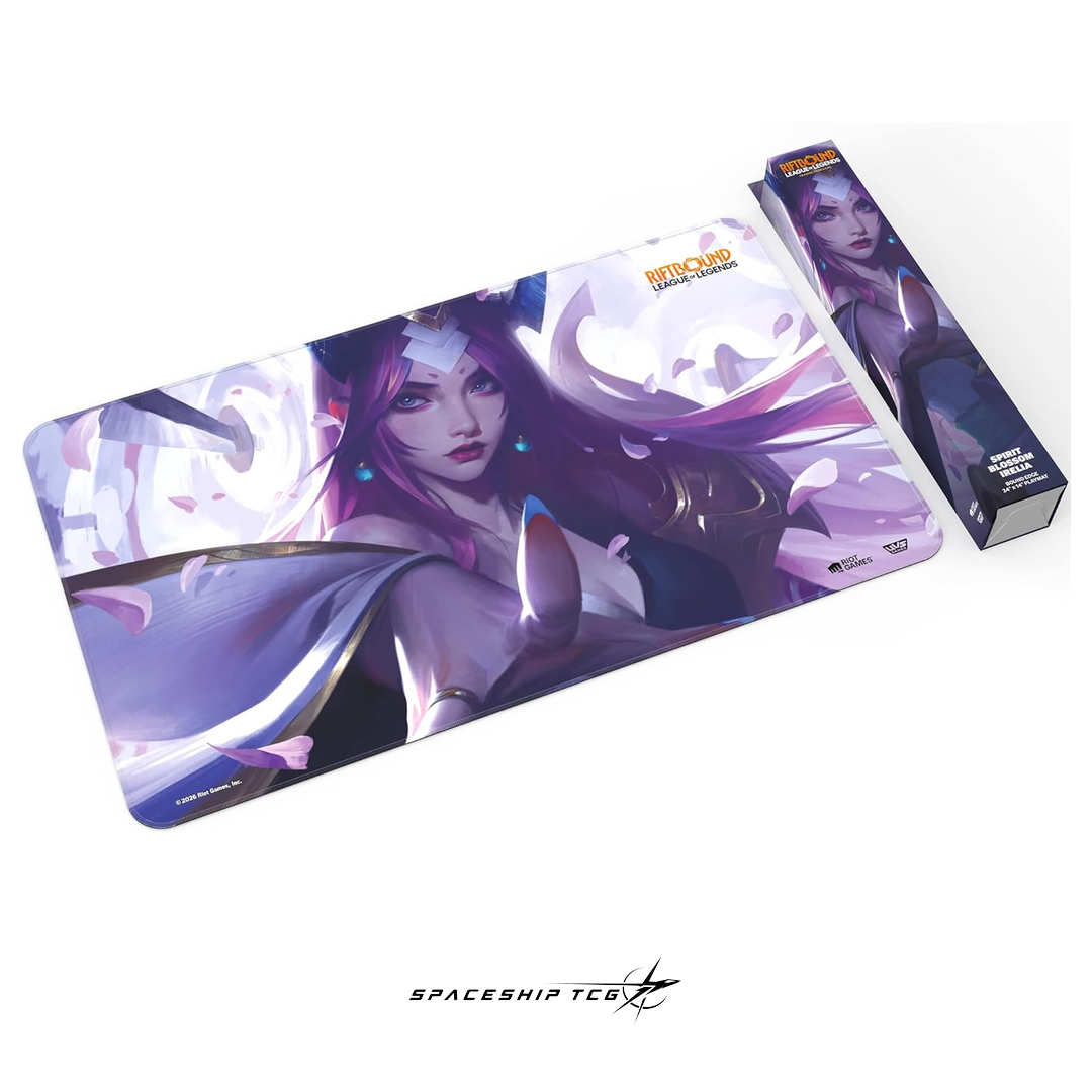 Riftbound League of Legends Irelia Playmat Spiritforged Spirit Blossom collection premium neoprene Spaceship TCG Spain