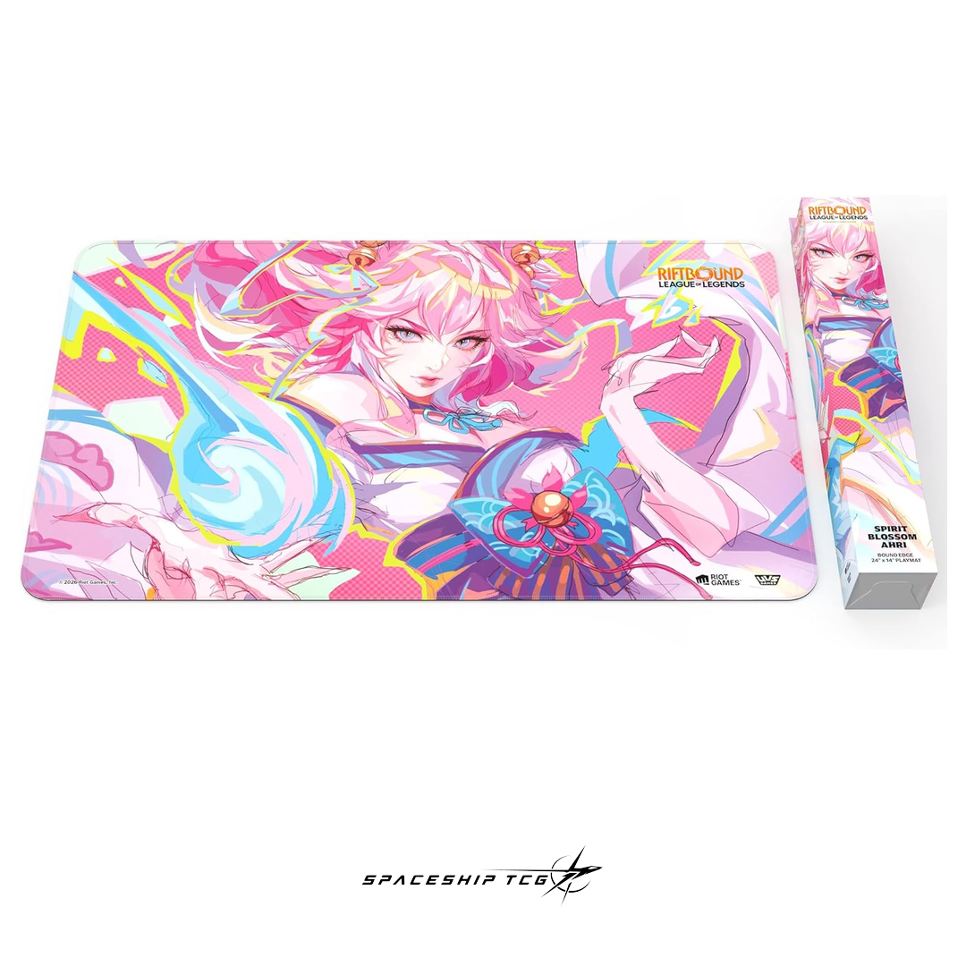 Riftbound League of Legends Irelia Playmat Spiritforged Spirit Blossom collection premium neoprene Spaceship TCG Spain