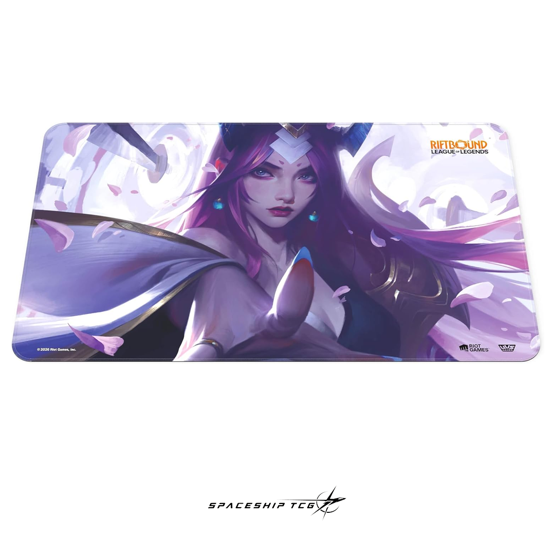 Riftbound League of Legends Irelia Playmat Spiritforged Spirit Blossom collection premium neoprene Spaceship TCG Spain