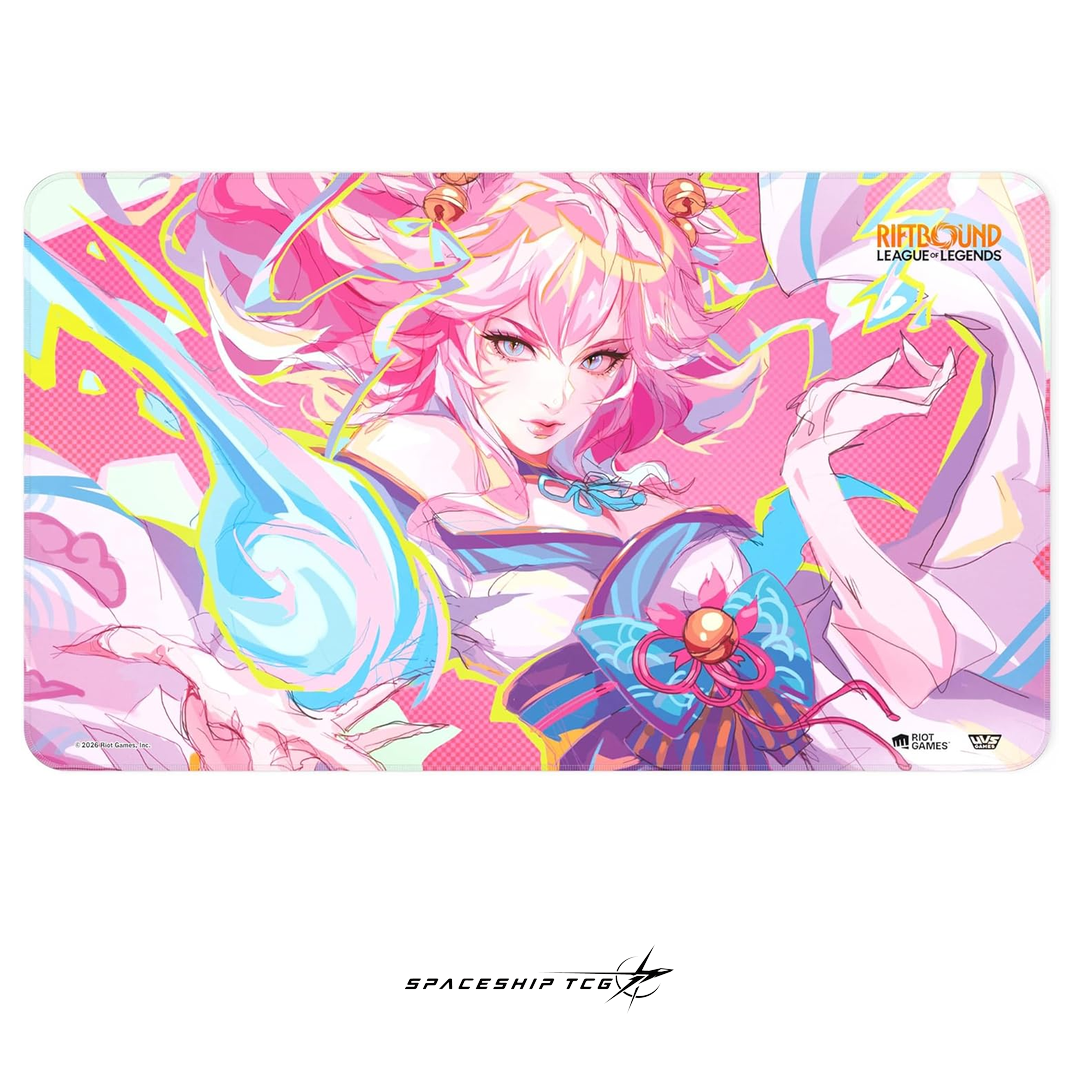 Riftbound League of Legends Irelia Playmat Spiritforged Spirit Blossom collection premium neoprene Spaceship TCG Spain