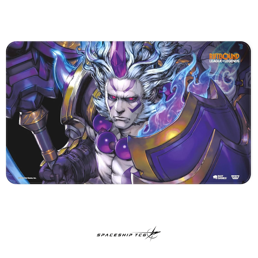 Riftbound League of Legends Darius Playmat Spiritforged Spirit Blossom collection premium neoprene Spaceship TCG Spain