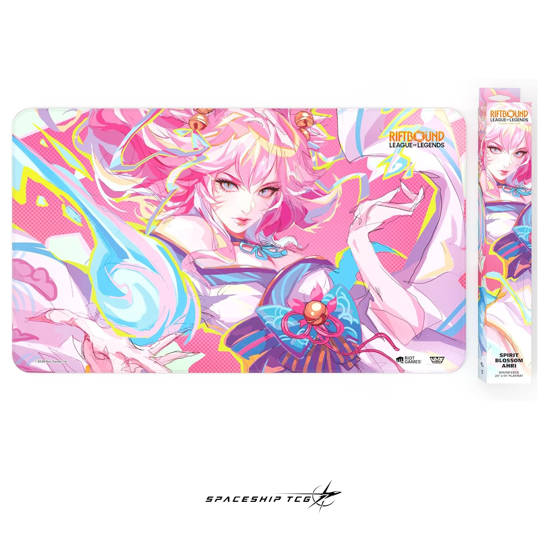 Riftbound League of Legends Irelia Playmat Spiritforged Spirit Blossom collection premium neoprene Spaceship TCG Spain