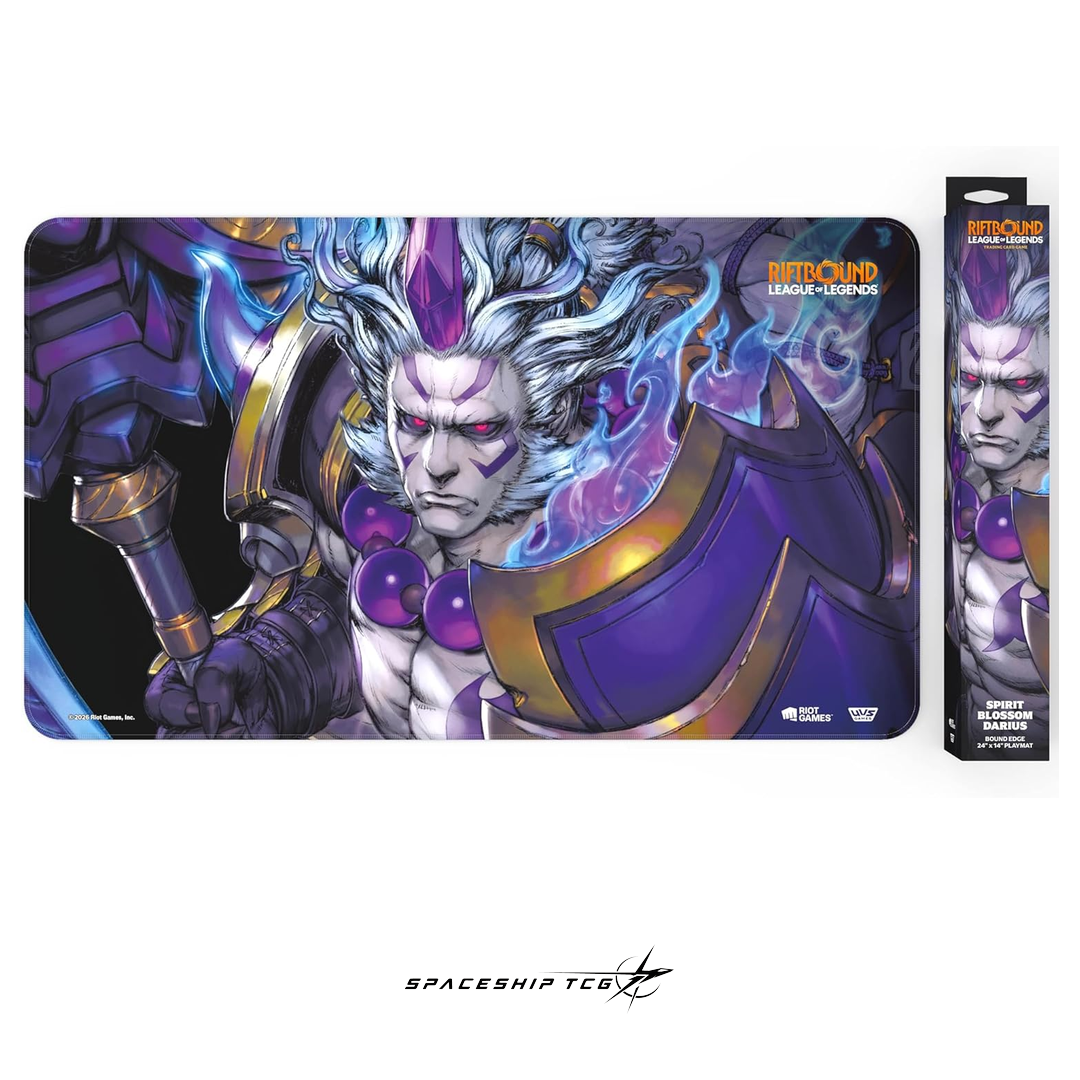 Riftbound League of Legends Darius Playmat Spiritforged Spirit Blossom collection premium neoprene Spaceship TCG Spain
