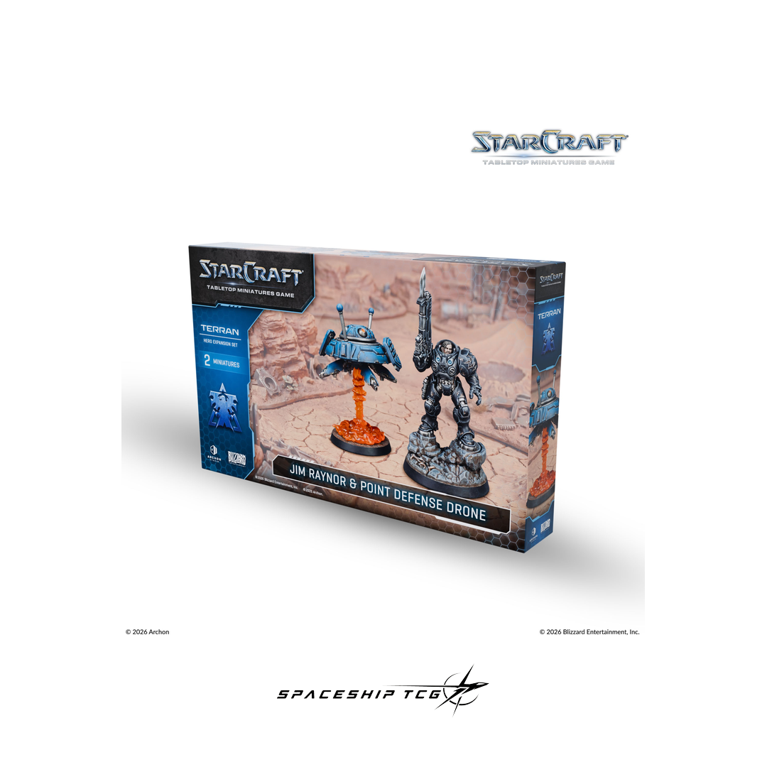 StarCraft game box with two figures on a white background