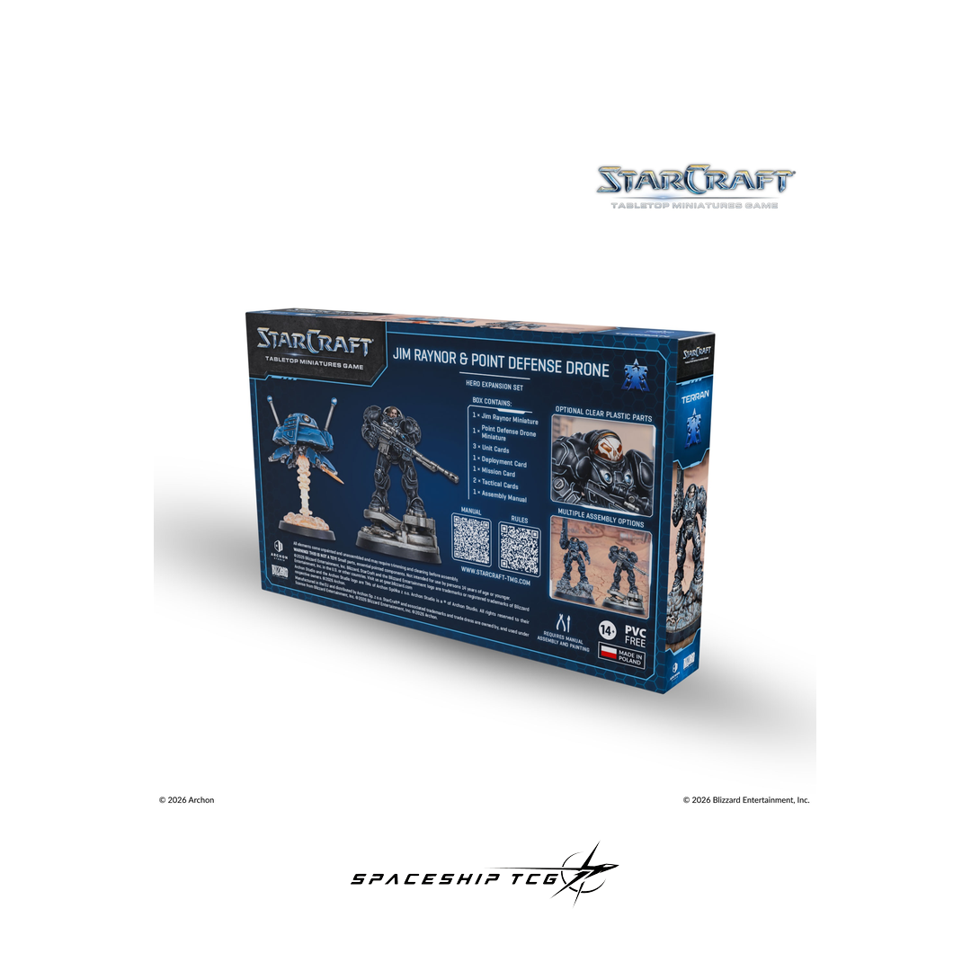 StarCraft game box with models on a white background
