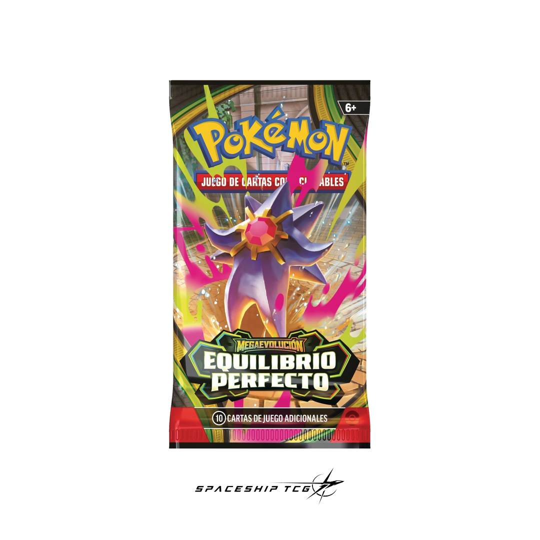 Pokémon trading card game booster pack with Pokémon character on a white background