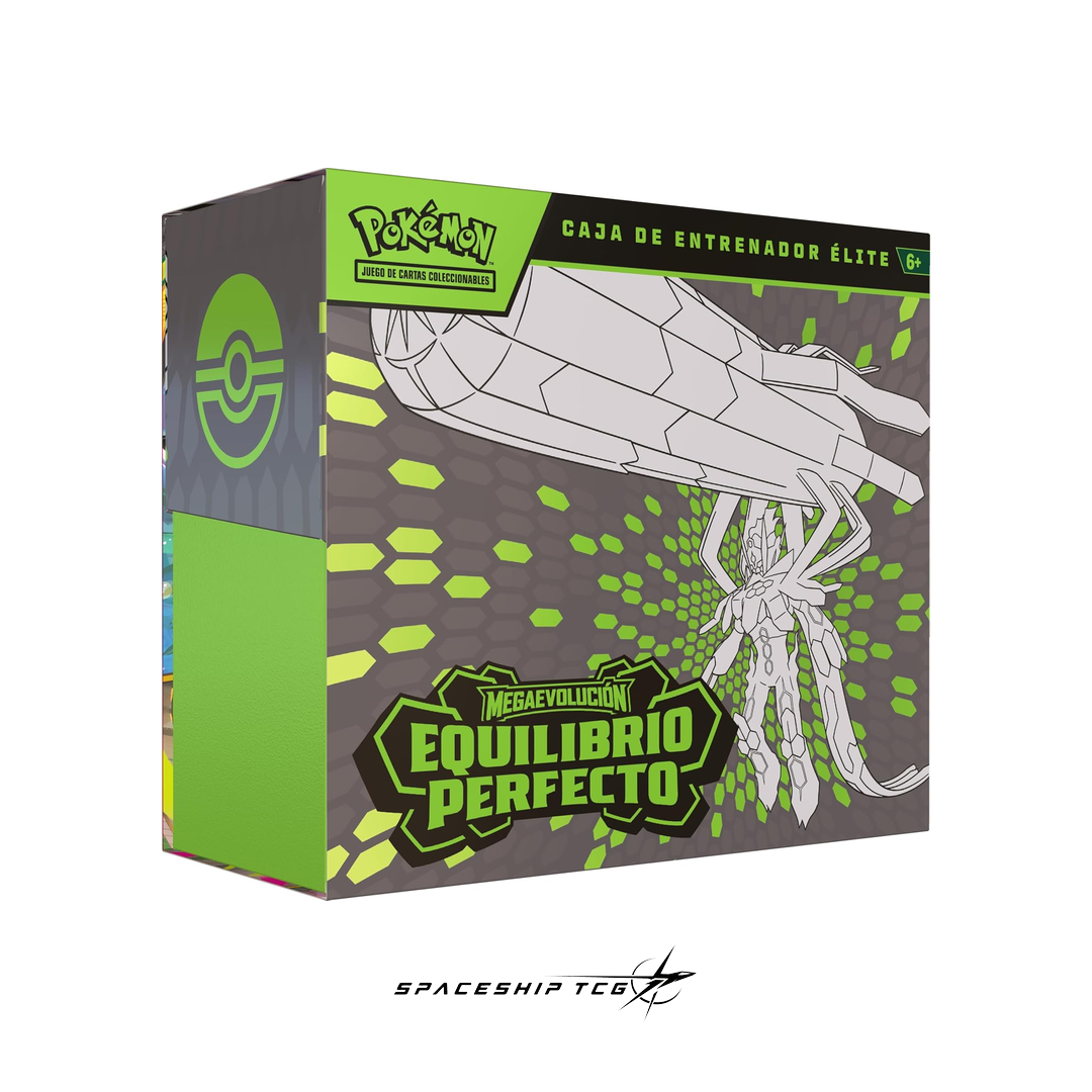 Pokémon trading card game box with green and gray design on a white background