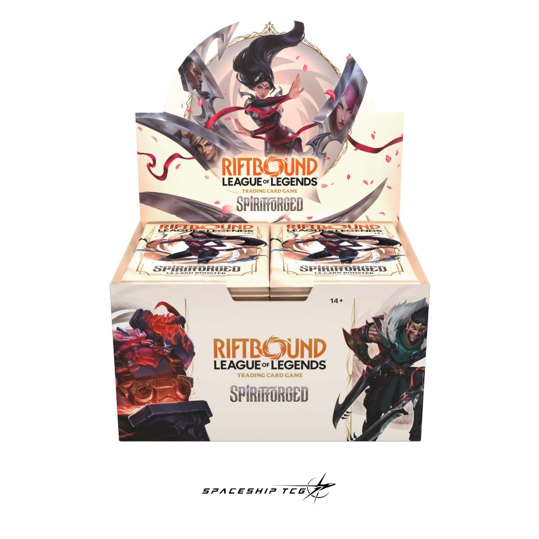 Riftbound League of Legends Spiritforged Spirit Blossom Booster Box 24 packs English edition factory sealed Spaceship TCG Spain