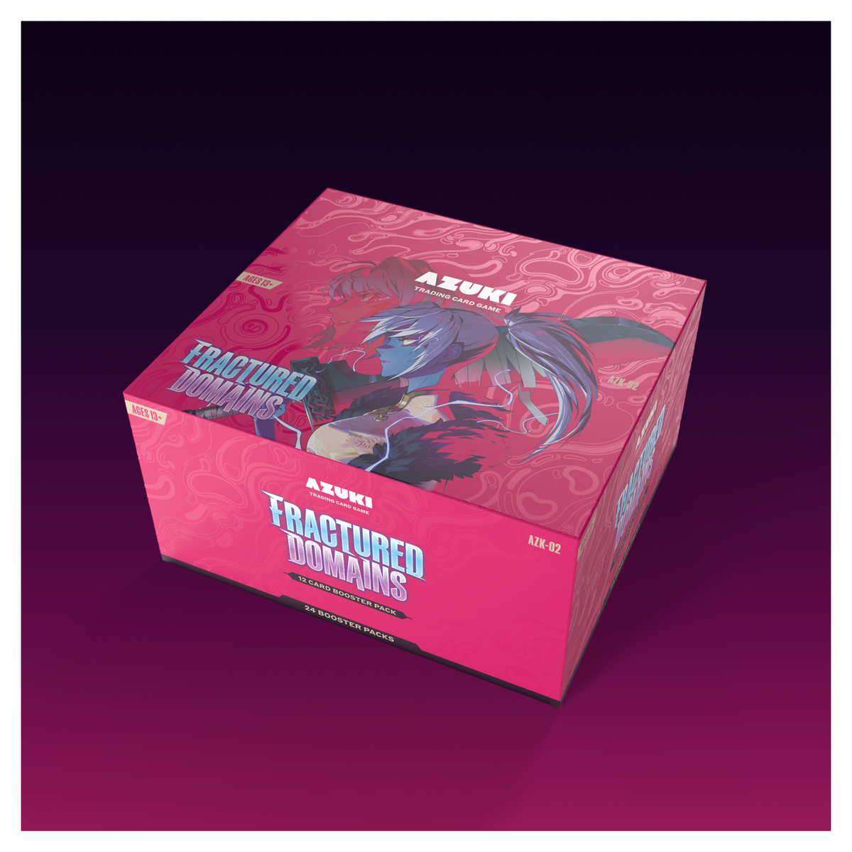 Azuki TCG Fractured Domains sealed booster display box with 24 booster packs in English - imagen 2