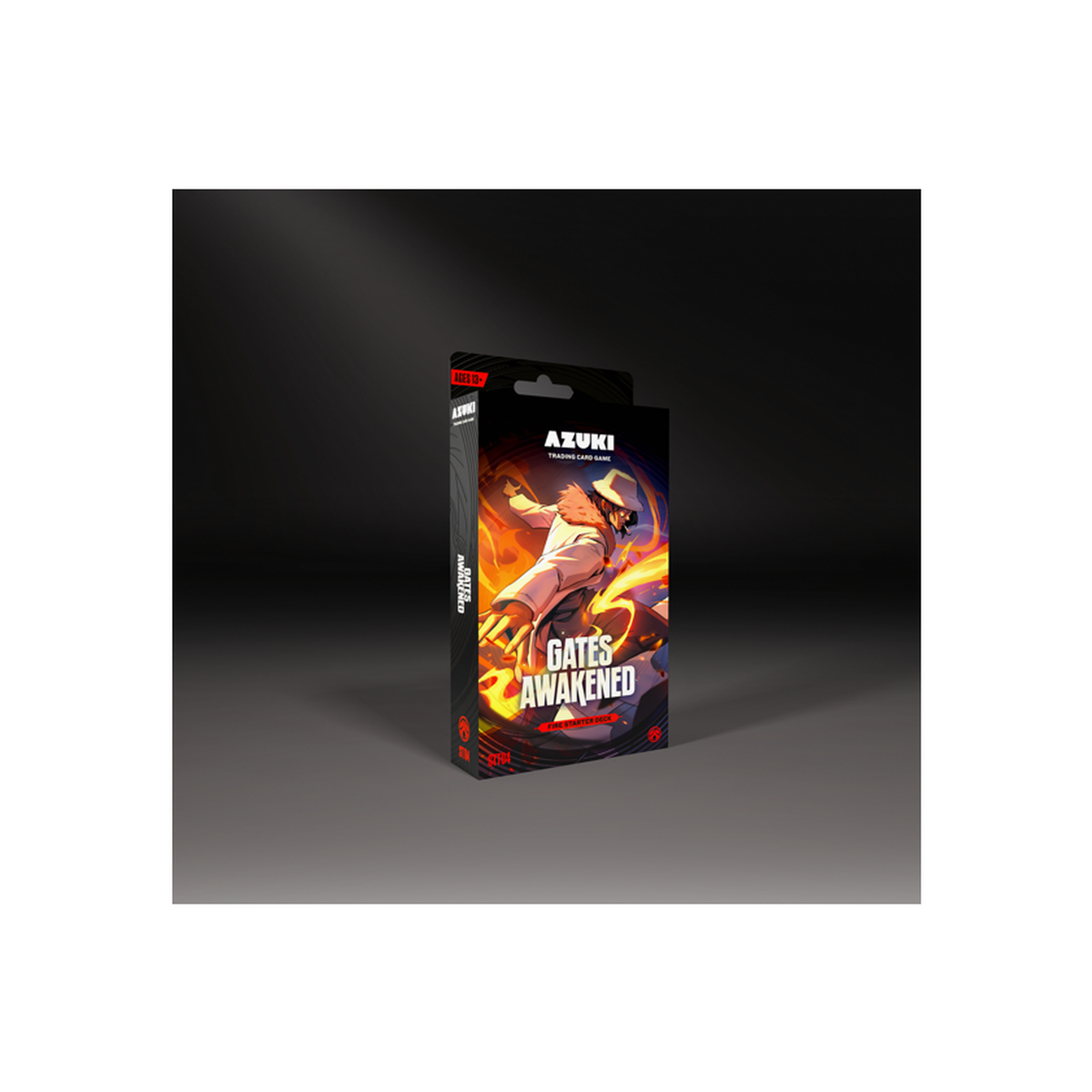 Azuki TCG Gates Awakened Zero Starter Deck Display box containing 8 sealed English-language starter decks