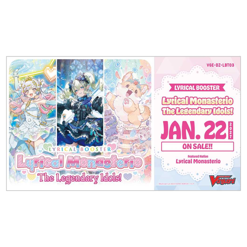 Cardfight!! Vanguard Booster Box VGE-DZ-LBT03: Lyrical Monasterio – The Legendary Idols! (16 Packs) English