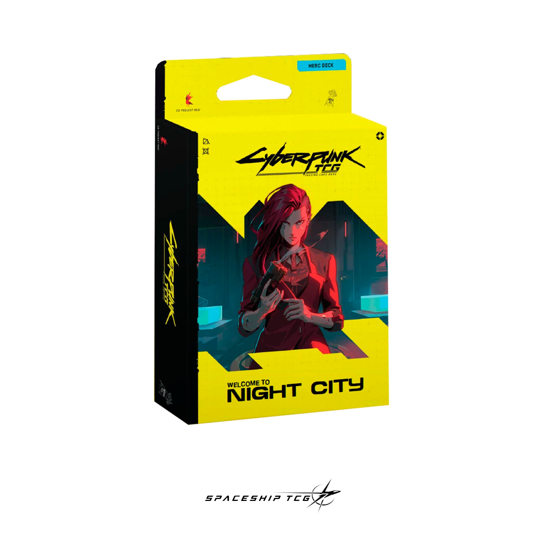 Cyberpunk TCG Starter Deck Display The Heist Welcome to Night City 6 preconstructed decks 40 cards Legend cards dice included Spaceship TCG Spain