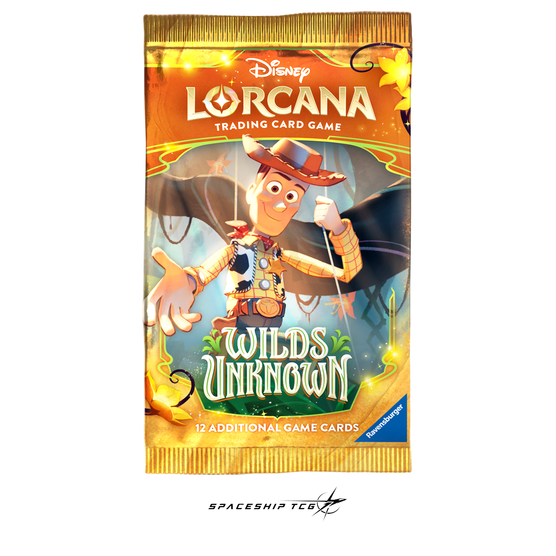 Disney Lorcana Wilds Unknown Booster Display - 24 sealed booster packs with rare and foil cards - Alternative Angle