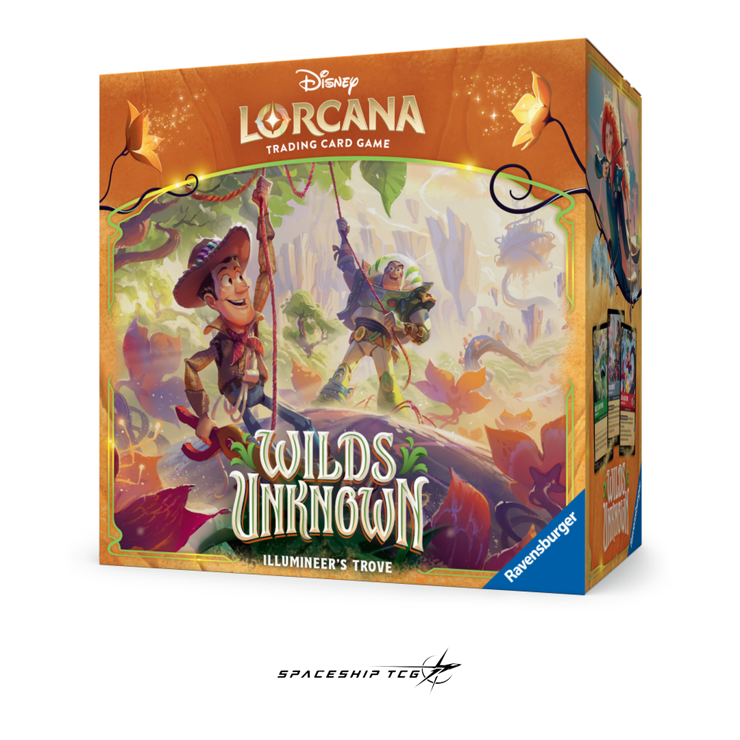 Disney Lorcana Wilds Unknown Illumineer's Trove - Premium collector's bundle with booster packs and exclusive accessories