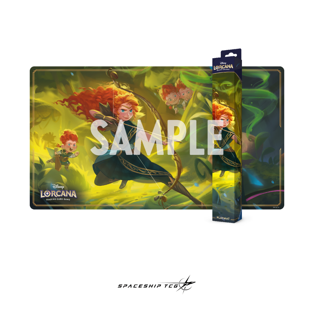 Disney Lorcana Wilds Unknown Merida Playmat - Official card game play surface featuring brave princess artwork - Box Front