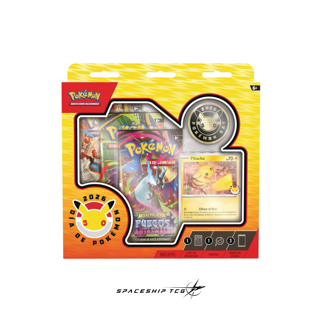 Pokémon trading card game packaging with cards and a Pokémon logo on a white background