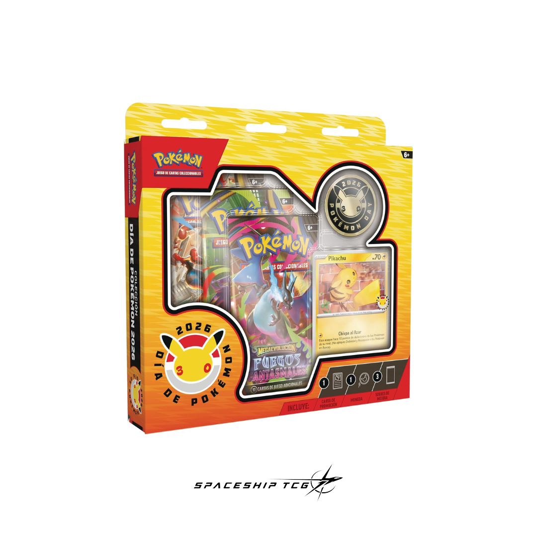 Pokémon trading card game packaging with cards and a Pokémon logo on a white background