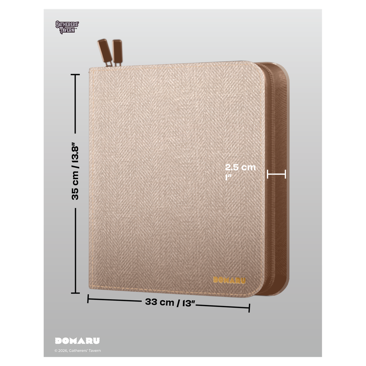 DOMARU 12-Pocket Binder in five colors: Alabaster, Carnelian, Lazulite, Malachite, and Obsidian - Alabaster - imagen 2