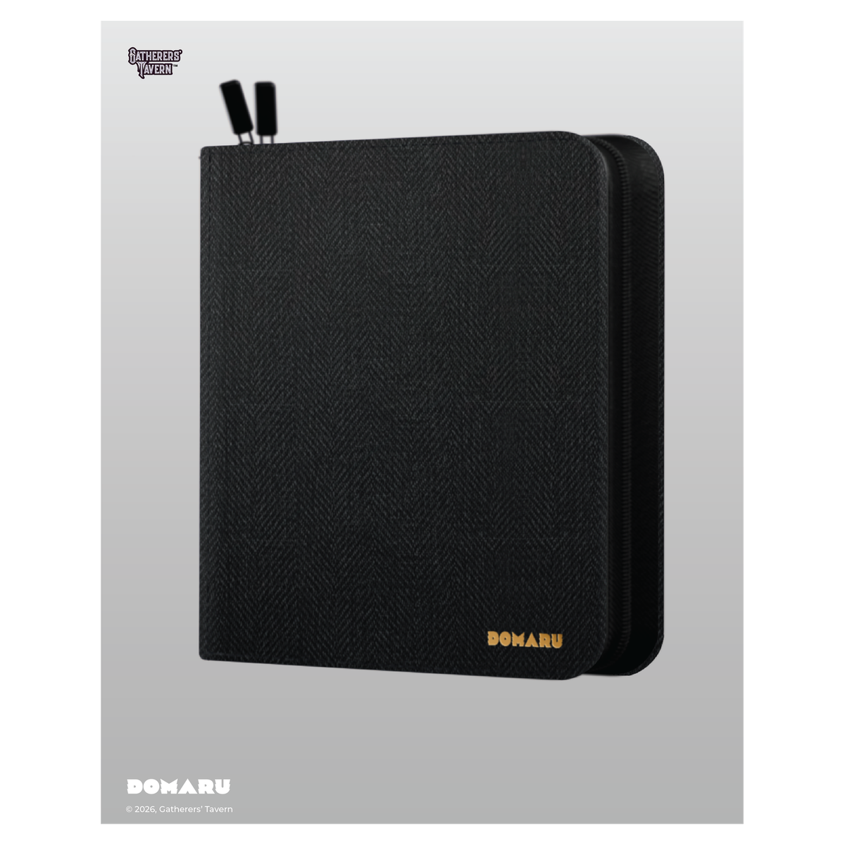 DOMARU 12-Pocket Binder in five colors: Alabaster, Carnelian, Lazulite, Malachite, and Obsidian - Obsidian - imagen 9