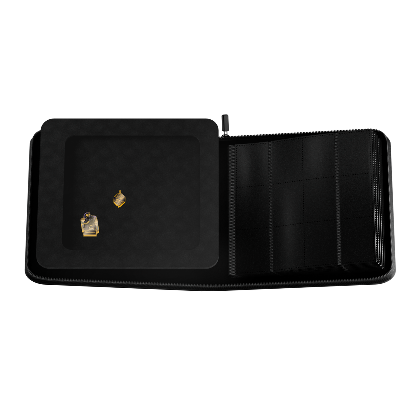 12-pocket DOMARU Deco Pin Binder with clear protective cover and 2 unique Sacred Beasts collectible - Dark Warrior - imagen 5