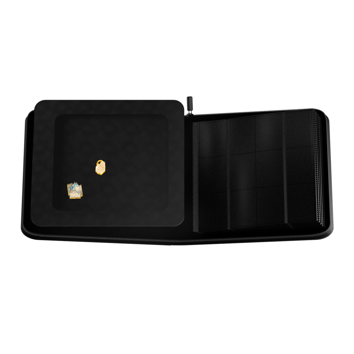 12-pocket DOMARU Deco Pin Binder with clear protective cover and 2 unique Sacred Beasts collectib - White Arbiter - imagen 17