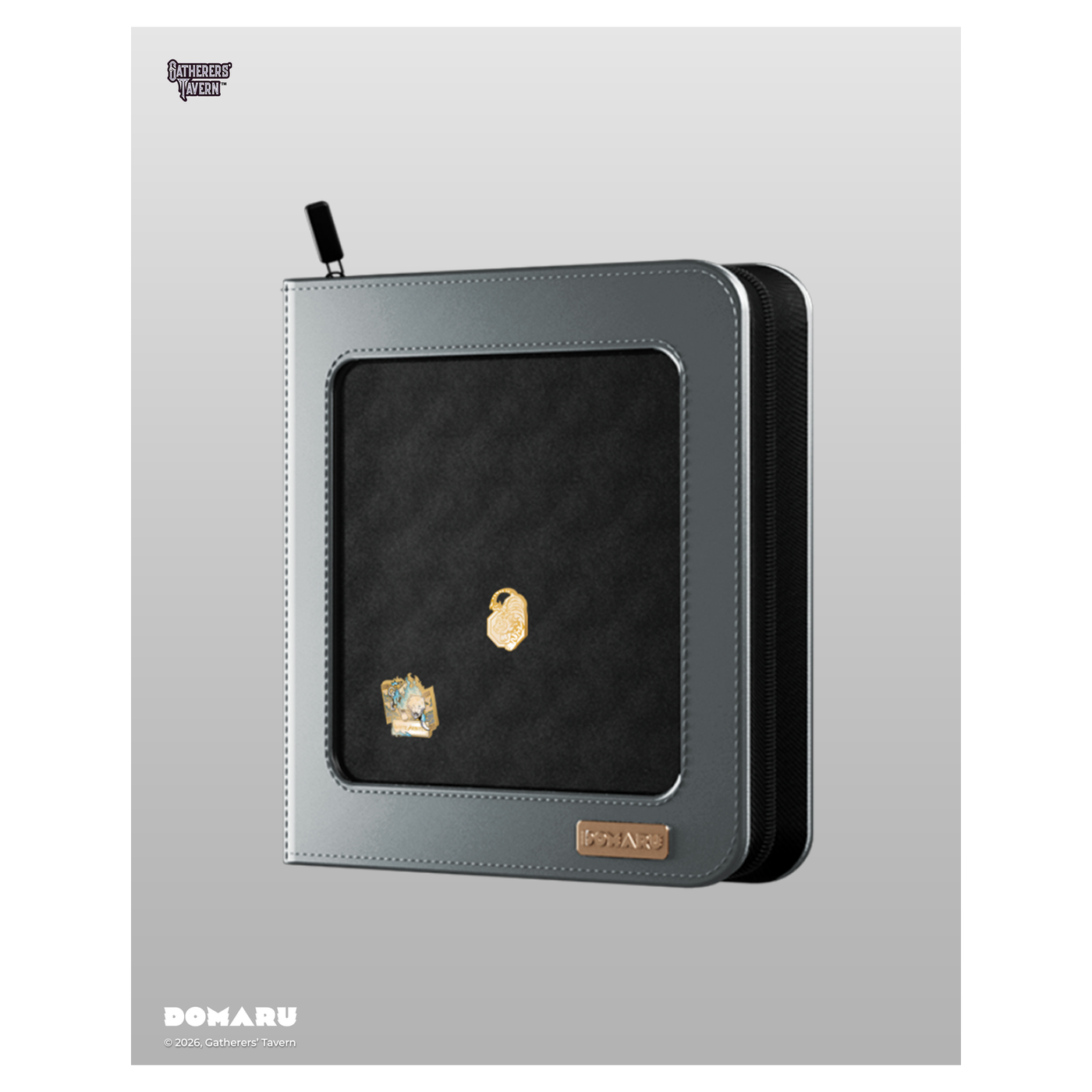 12-pocket DOMARU Deco Pin Binder with clear protective cover and 2 unique Sacred Beasts collectib - White Arbiter - imagen 18