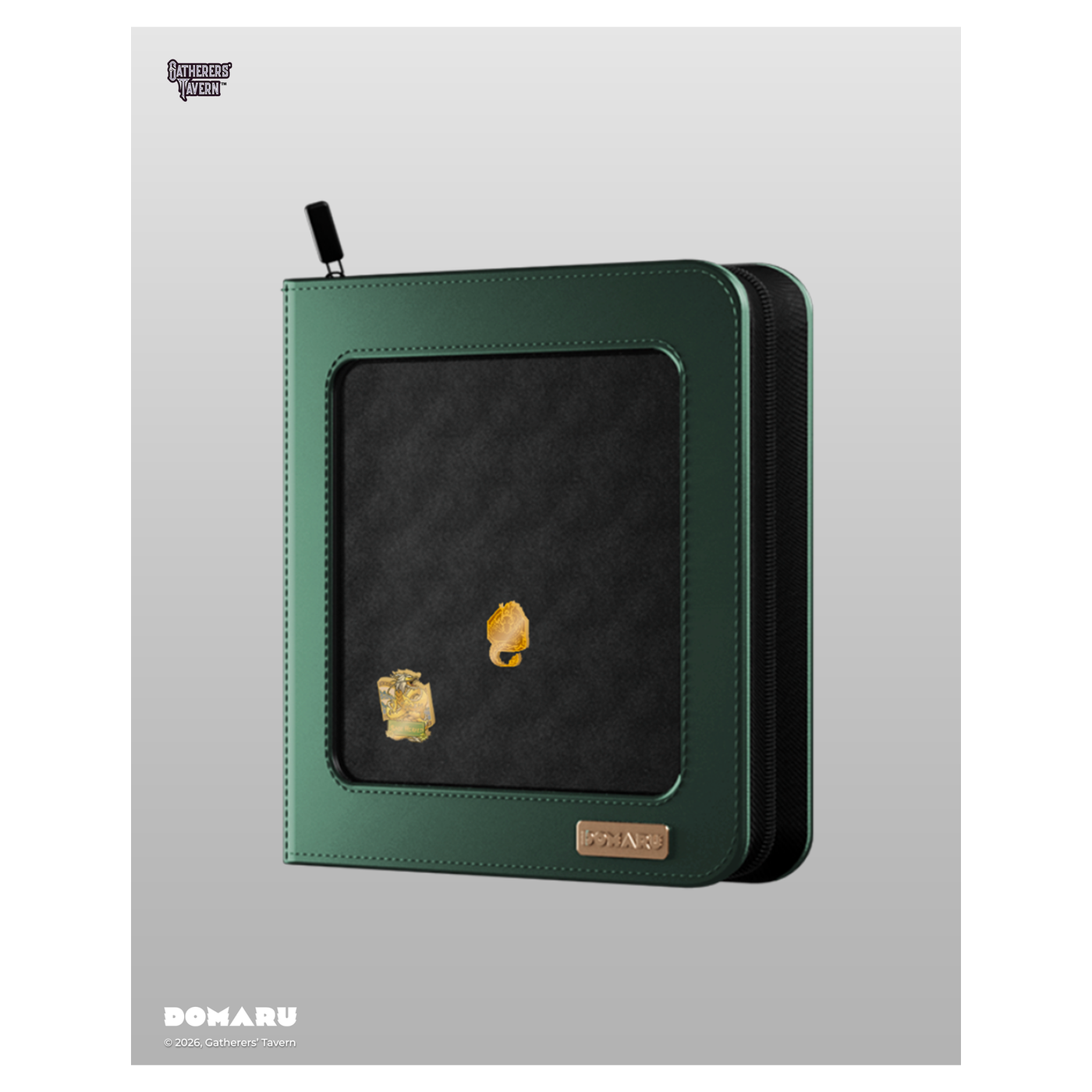 12-pocket DOMARU Deco Pin Binder with clear protective cover and 2 unique Sacred Beasts collectible - Sage Herald - imagen 10