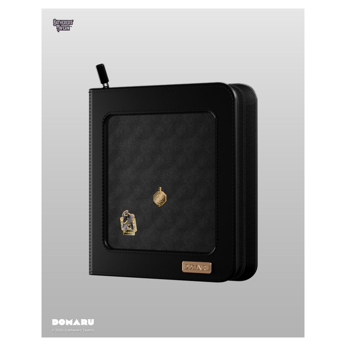12-pocket DOMARU Deco Pin Binder with clear protective cover and 2 unique Sacred Beasts collectible - Dark Warrior - imagen 6