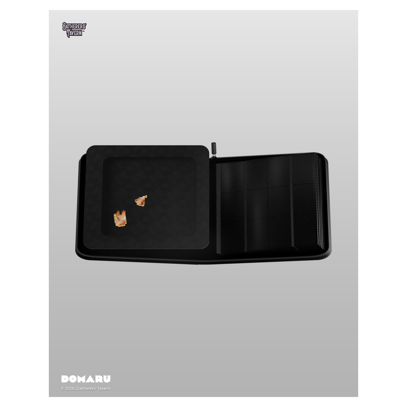 12-pocket DOMARU Deco Pin Binder with clear protective cover and 2 unique Sacred Beasts coll - Vermilion Radiance - imagen 15