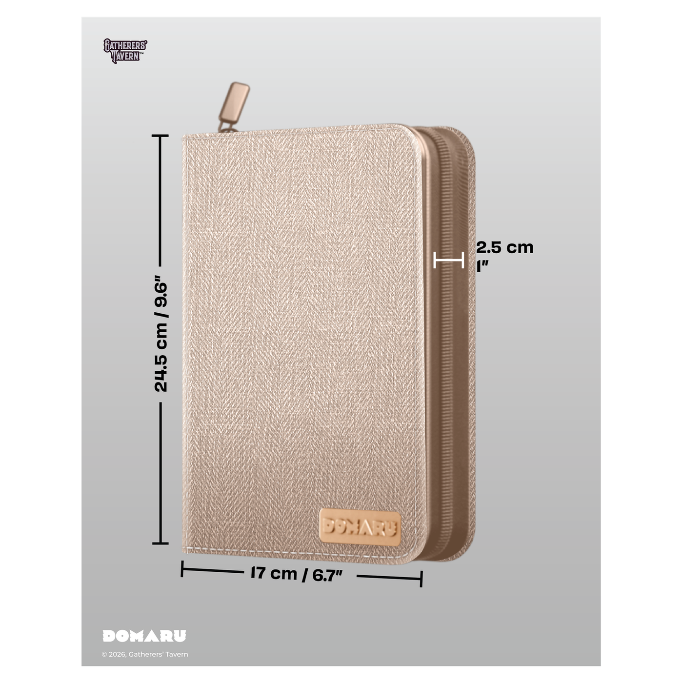 Gatherers' Tavern DOMARU 4-Pocket Binder in protective storage design - Alabaster - imagen 3