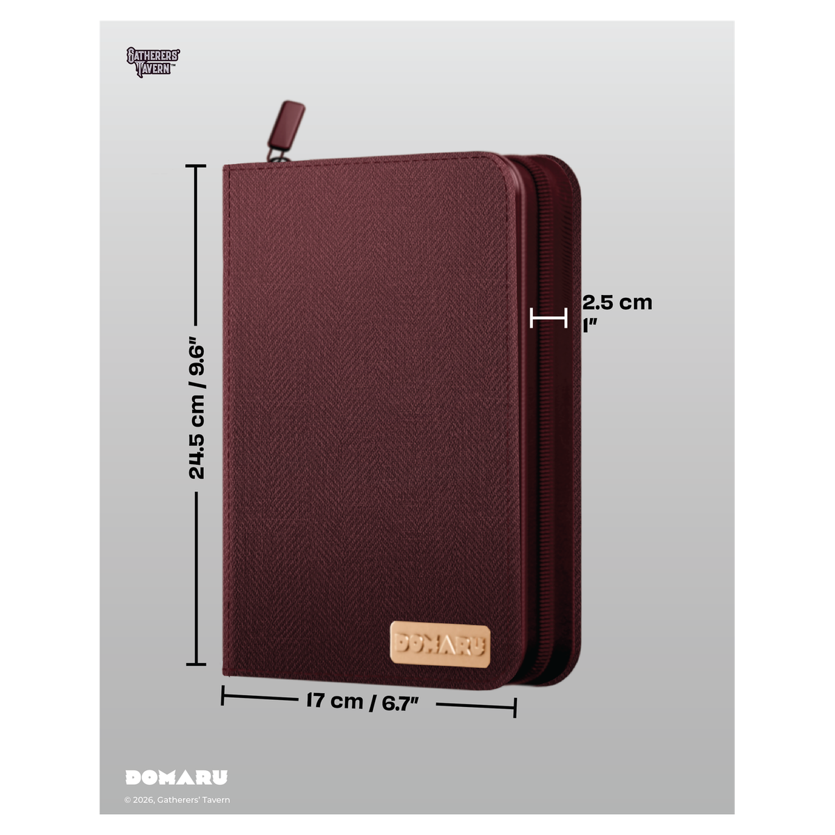 Gatherers' Tavern DOMARU 4-Pocket Binder in protective storage design - Carnelian - imagen 6