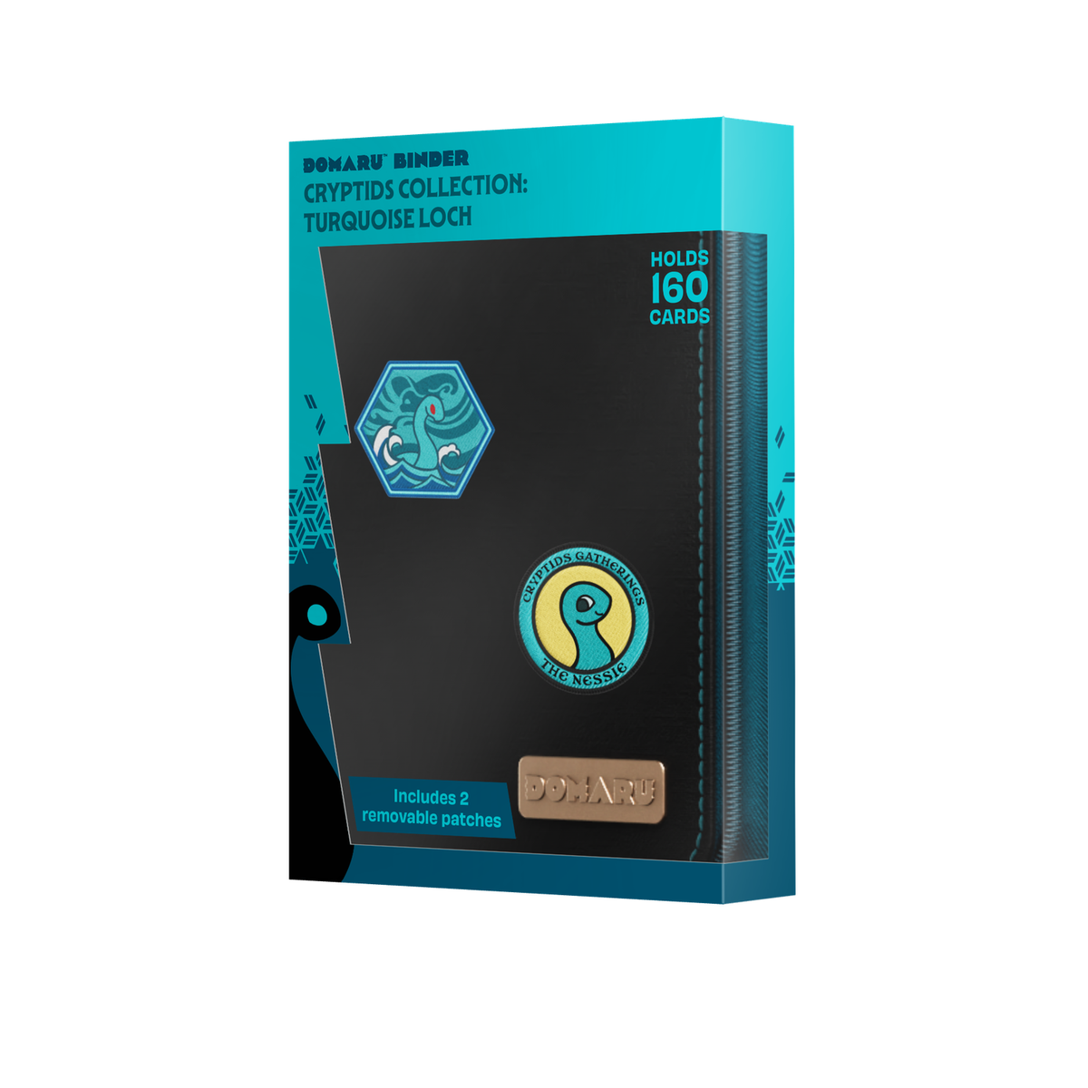 DOMARU 4-Pocket Binder Cryptids Collection by Gatherers' Tavern with removable patch fasteners - Turquoise Loch - imagen 19