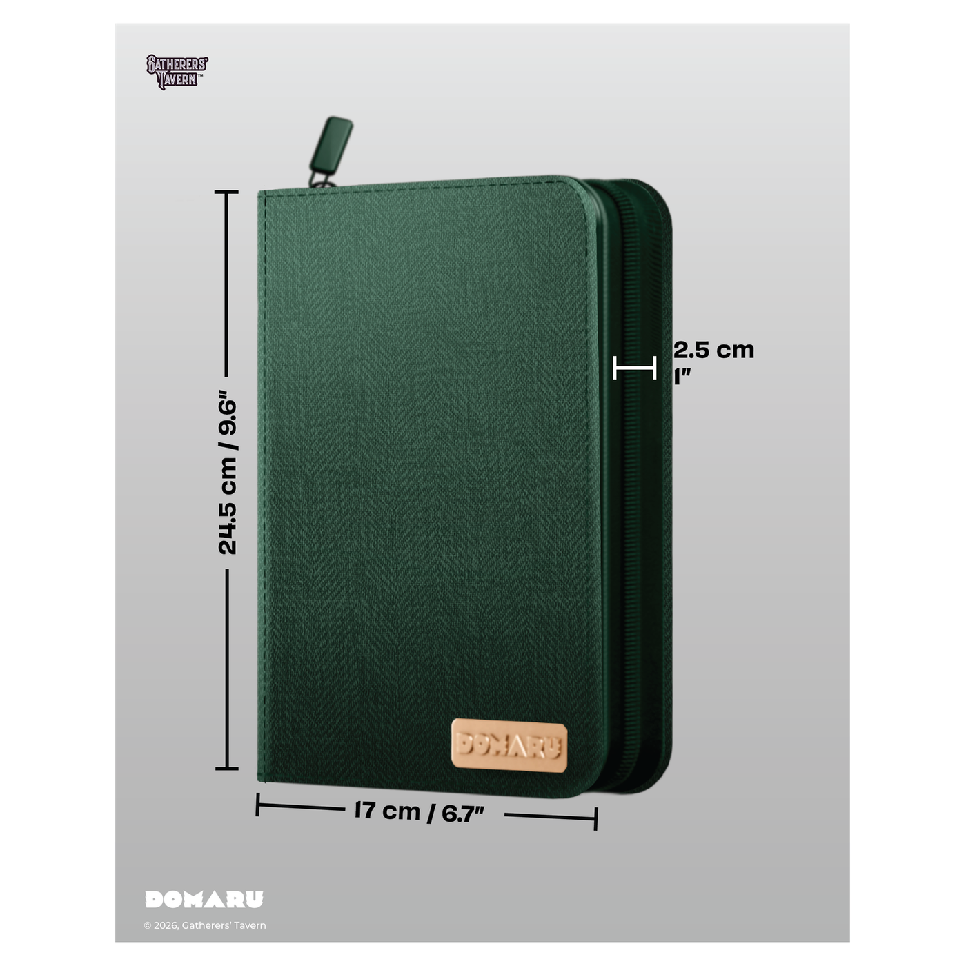 Gatherers' Tavern DOMARU 4-Pocket Binder in protective storage design - Malachite - imagen 12