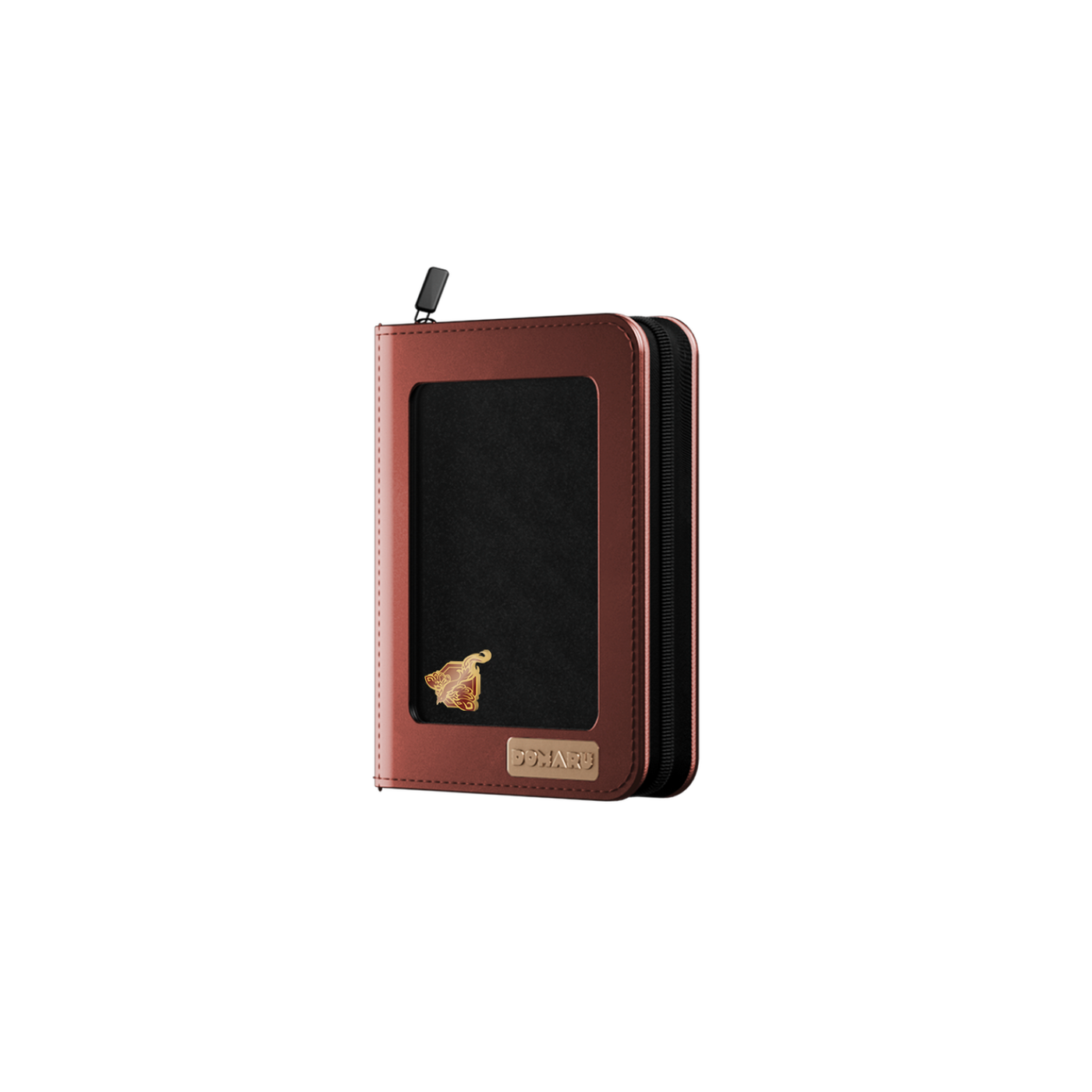 DOMARU 4-Pocket Deco Pin Binder in Azure Sovereign with clear protective cover for displayin - Vermilion Radiance - imagen 13