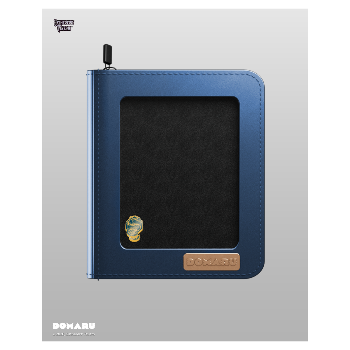 DOMARU 4-Pocket Deco Pin Binder in Azure Sovereign with clear protective cover for displaying Sa - Azure Sovereign - imagen 2
