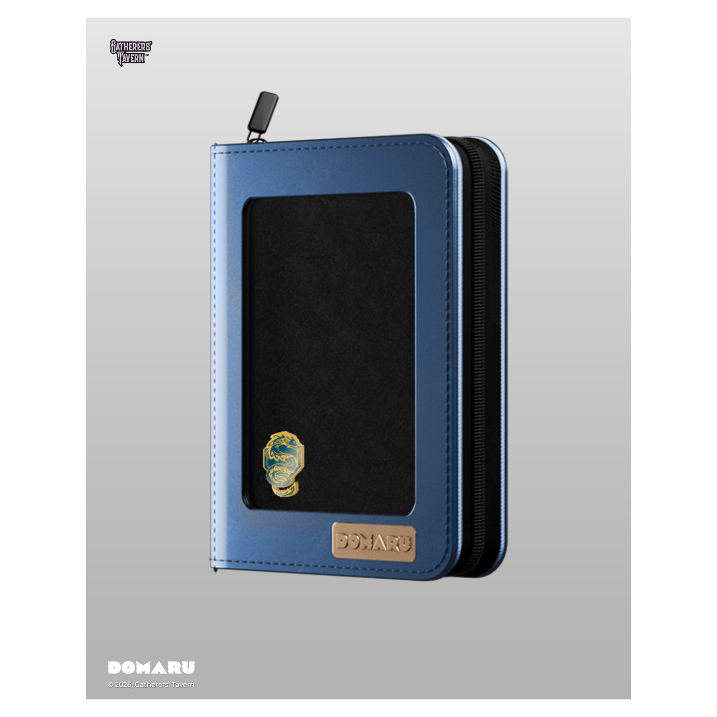 DOMARU 4-Pocket Deco Pin Binder in Azure Sovereign with clear protective cover for displaying Sa - Azure Sovereign - imagen 3
