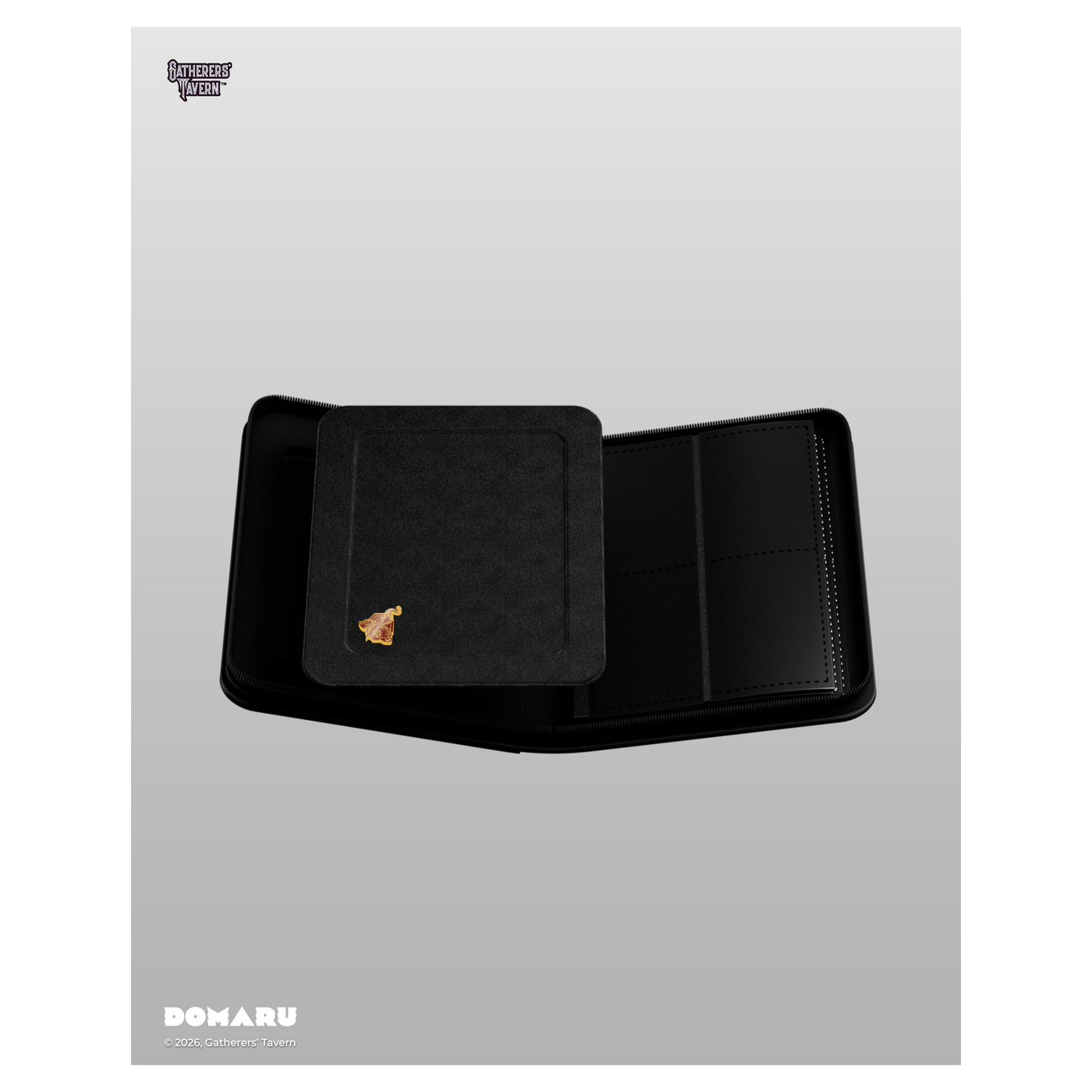 DOMARU 4-Pocket Deco Pin Binder in Azure Sovereign with clear protective cover for displayin - Vermilion Radiance - imagen 16
